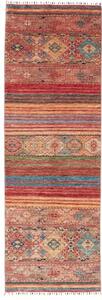 Tappeto Istintia Geometrico Rosso Mattone Ocra Corsia 79x244 Cm