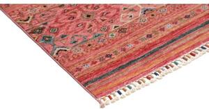 Tappeto Istintia Geometrico Rosso Rosa 78x193 Cm