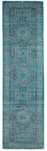 Tappeto Kairo Stilizzato Azzurro Grigio Corsia 80x293 Cm