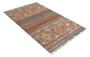 Tappeto Istintia Geometrico Blu Petrolio Terracotta 97x153 Cm
