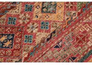 Tappeto Istintia Geometrico Rosso Mattone Ocra Corsia 79x244 Cm