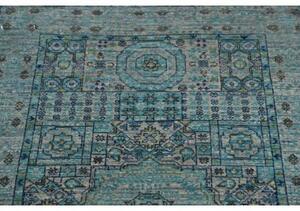 Tappeto Kairo Stilizzato Azzurro Grigio Corsia 80x293 Cm