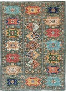 Tappeto Floralia Geometrico Verde Petrolio Multicolore 148x197 Cm