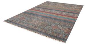 Tappeto Istintia Geometrico Blu Petrolio Rosso Mattone 243x305 Cm