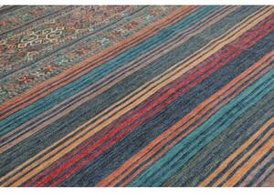 Tappeto Istintia Geometrico Blu Petrolio Terracotta 245x304 Cm