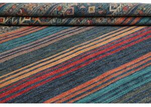 Tappeto Istintia Geometrico Blu Petrolio Terracotta 245x304 Cm