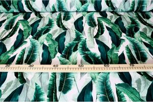 Tessuto fantasia foglie di palma MIGD949-3, altezza 150 cm