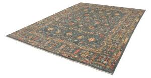 Tappeto Zigler Fine Floreale Verde Petrolio Beige 240x307 Cm