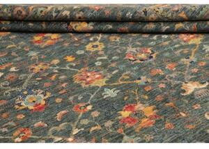 Tappeto Zigler Fine Floreale Verde Petrolio Beige 240x307 Cm