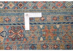 Tappeto Istintia Geometrico Blu Petrolio Rosso Mattone 243x305 Cm