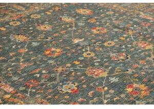 Tappeto Zigler Fine Floreale Verde Petrolio Beige 240x307 Cm