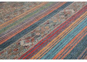 Tappeto Istintia Geometrico Blu Petrolio Rosso Mattone 243x305 Cm
