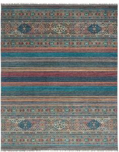 Tappeto Istintia Geometrico Blu Petrolio Terracotta 245x304 Cm