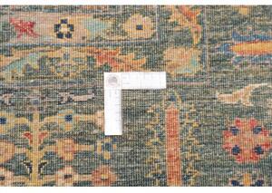 Tappeto Zigler Fine Floreale Verde Petrolio Beige 240x307 Cm