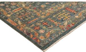 Tappeto Zigler Fine Floreale Verde Petrolio Beige 240x307 Cm