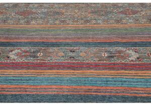 Tappeto Istintia Geometrico Blu Petrolio Rosso Mattone 243x305 Cm