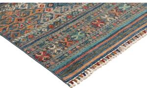 Tappeto Istintia Geometrico Blu Petrolio Terracotta 245x304 Cm