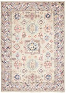 Tappeto Kazak Stilizzato Avorio Blu 195x278 Cm