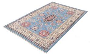 Tappeto Kazak Geometrico Azzurro Beige 122x179 Cm
