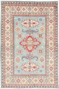 Tappeto Kazak Stilizzato Azzurro Avorio 121x186 Cm