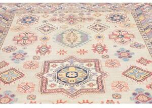 Tappeto Kazak Stilizzato Avorio Blu 195x278 Cm