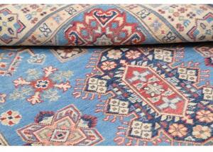 Tappeto Kazak Geometrico Azzurro Beige 122x179 Cm