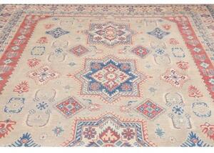 Tappeto Kazak Geometrico Beige Rosso 286x491 Cm