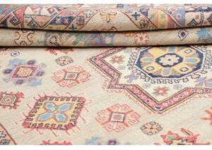 Tappeto Kazak Stilizzato Avorio Blu 195x278 Cm
