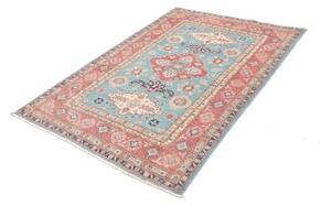 Tappeto Kazak Stilizzato Celeste Corallo 121x178 Cm