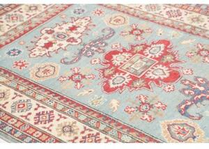 Tappeto Kazak Stilizzato Azzurro Avorio 121x186 Cm