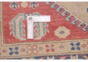 Tappeto Kazak Geometrico Beige Rosso 286x491 Cm