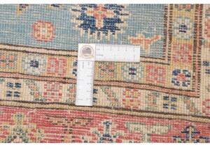 Tappeto Kazak Stilizzato Celeste Corallo 121x178 Cm