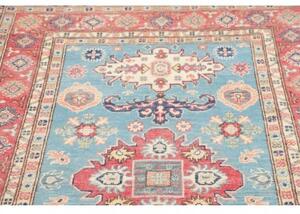 Tappeto Kazak Stilizzato Celeste Corallo 121x178 Cm