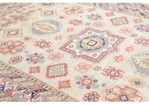 Tappeto Kazak Stilizzato Avorio Blu 195x278 Cm