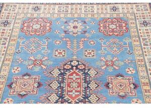 Tappeto Kazak Geometrico Azzurro Beige 122x179 Cm