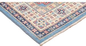 Tappeto Kazak Geometrico Azzurro Beige 122x179 Cm
