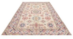 Tappeto Kazak Stilizzato Avorio Blu 195x278 Cm
