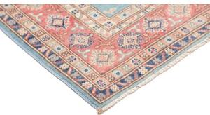 Tappeto Kazak Stilizzato Celeste Corallo 121x178 Cm