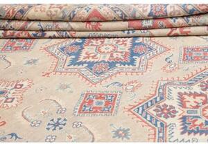 Tappeto Kazak Geometrico Beige Rosso 286x491 Cm