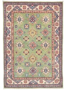 Tappeto Kazak Stilizzato Verde Beige 100x149 Cm