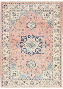 Tappeto Kazak Stilizzato Rosa Antico Blu 84x113 Cm