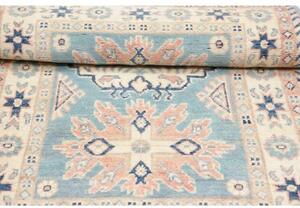 Tappeto Kazak Stilizzato Celeste Avorio 83x126 Cm
