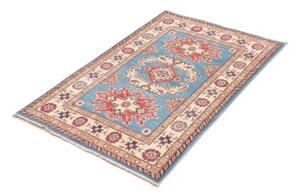 Tappeto Kazak Stilizzato Azzurro Rosso Mattone 84x122 Cm