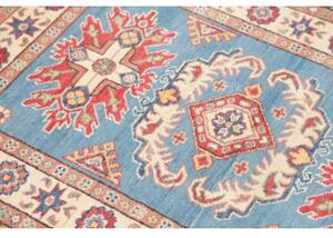 Tappeto Kazak Stilizzato Azzurro Rosso Mattone 84x122 Cm