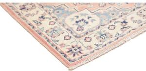 Tappeto Kazak Stilizzato Rosa Antico Blu 84x113 Cm