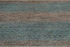 Tappeto Cromopura Geometrico Blu Petrolio Marrone 166x247 Cm