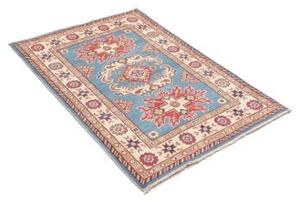 Tappeto Kazak Stilizzato Azzurro Rosso Mattone 84x122 Cm