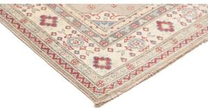 Tappeto Kazak Stilizzato Grigio Chiaro Rosso 103x153 Cm