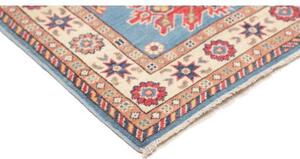 Tappeto Kazak Stilizzato Azzurro Rosso Mattone 84x122 Cm