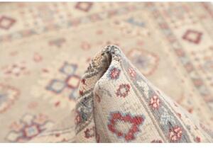 Tappeto Kazak Stilizzato Grigio Chiaro Rosso 103x153 Cm